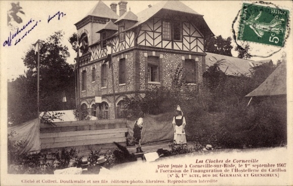 Ak Corneville sur Risle Eure, Les Cloches de Corneville, Theaterszene
