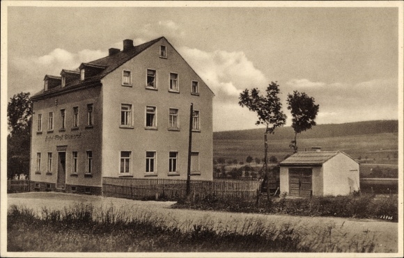 Postcard Crottendorf in the Erzgebirge, Hotel prince BIsmarck