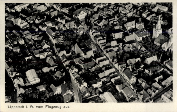 Postcard Lippstadt in Westphalia, aerial photograph