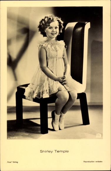 Postcard actress Shirley Temple, Ross Verlag A 1237/3