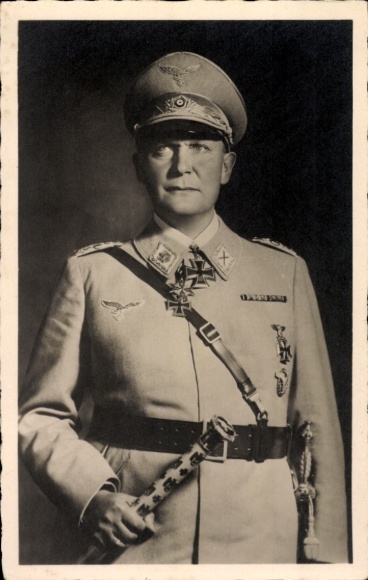 Ak Oberbefehlshaber der Luftwaffe Hermann Göring, Marschallstab, Portrait