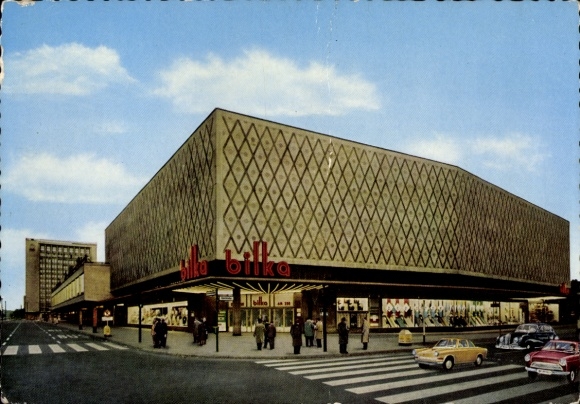 Postcard Berlin Charlottenburg, Bilka department store at the Zoo