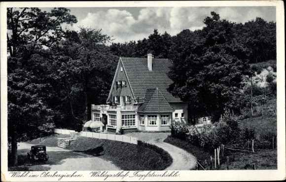 Postcard Wiehl in the Oberberg district, forest inn stalactite cave