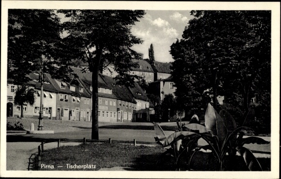 Ak Pirna an der Elbe, Tischerplatz