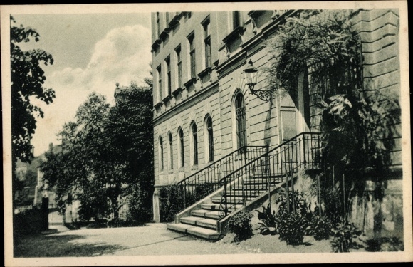 Ak Zschopau in het Ertsgebergte van Saksen, middelbare school