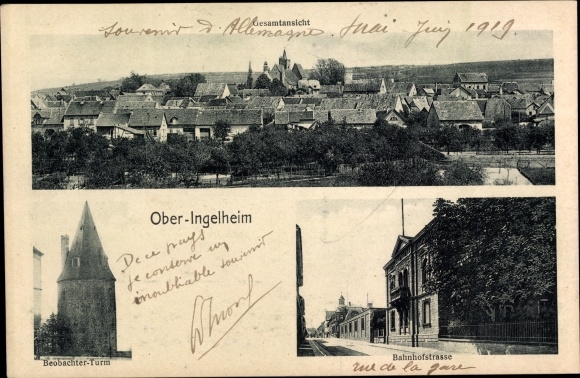 PC Ober Ingelheim am Rhein, Bahnhofstrasse, Observer Tower, total view