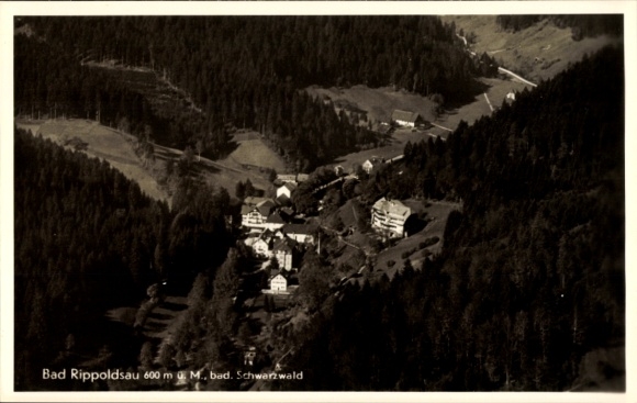 Ak Bad Rippoldsau Schapbach im Schwarzwald, Fliegeraufnahme