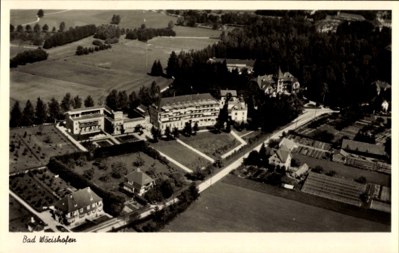Postcard Bad Wörishofen in the Swabian district of Unterallgäu, place, aerial photograph