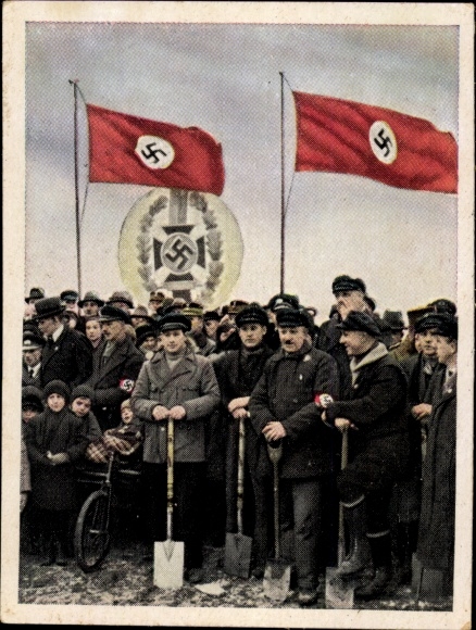 Collective picture The state of work and of peace II 105 Construction of the frontline settlement Berlin Britz