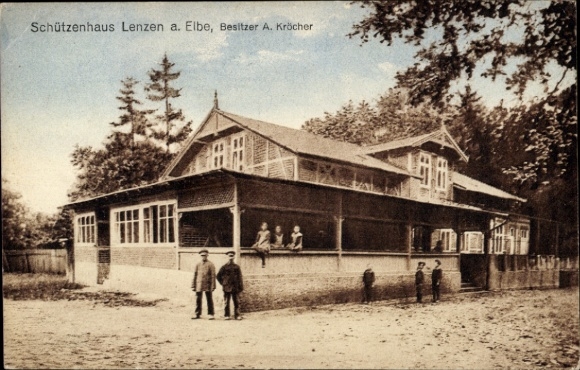 KP Lenzen an der Elbe Prignitz, Schützenhaus, wł. A. Kröcher