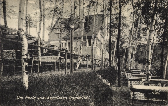 Postcard Zschopau in the Ore Mountains of Saxony, Sporthotel Finkenburg in the Tischautal