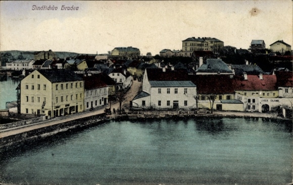 Ak Jindřichův Hradec Neuhaus Südböhmen, Gesamtansicht