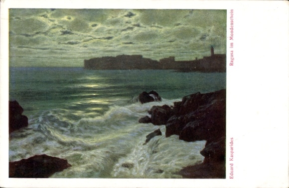 Artist KP Kasparides, E., Ragusa Dubrovnik Croatia, general view
