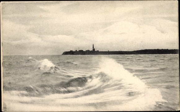 Postcard Insel Oie Kröslin, Baltic Sea, lighthouse