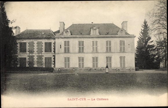 Ak Saint Cyr sur Morin Seine et Marne, Le Chateau