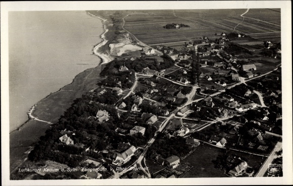 Ansichtkaart Keitum op Sylt, luchtfoto