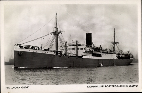 Ak stoomschip MS Kota Gede, Koninklijke Rotterdamsche Lloyd, KRL