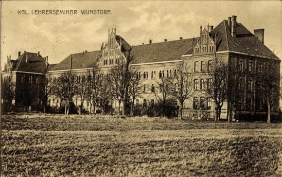 Postcard Wunstorf in Lower Saxony, Royal Teachers' Seminary