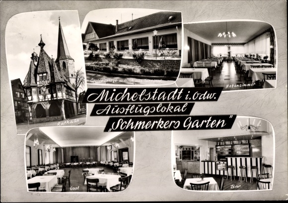 PC Michelstadt in the Odenwald district of southern Hesse, local Schmerker&#39;s garden, owner Emil Schlörit, town hall