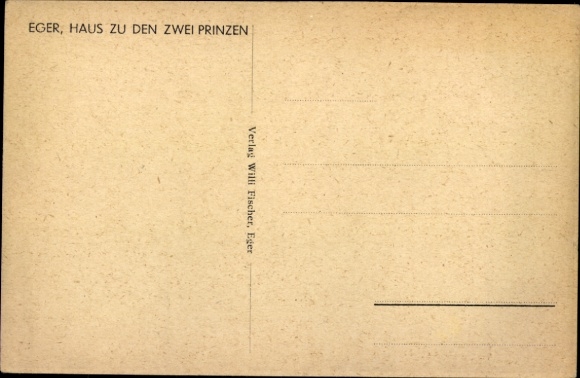 Ak Hohenberg an der Eger Opper-Franken, Huis van de Twee Vorsten, architectuur, bovenste verdiepingen met Da