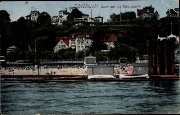 PC Hamburg Altona Ottensen, view of the Elbe Gorge, beach party