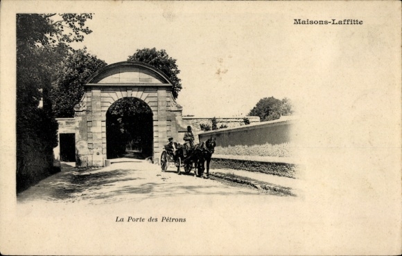 Postcard Maisons Laffitte Yvelines, La Porte des Petrons