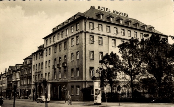 Ak Zwickau in Sachsen, Bahnhofstraße, HO Hotel Wagner