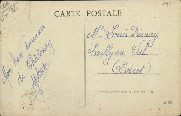 Postcard Chatenay Hauts-de-Seine, Wolves Valley, route