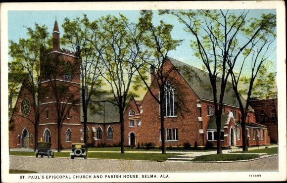 Ak Selma Alabama VS, St. Paul's Episcopale Kerk, Parochiehuis