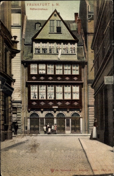 Postcard Frankfurt am Main, Rothschildhaus, Children