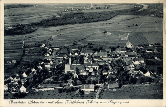 Ak Buxheim in Schwaben, Fliegeraufnahme, Karthäuser-Kloster