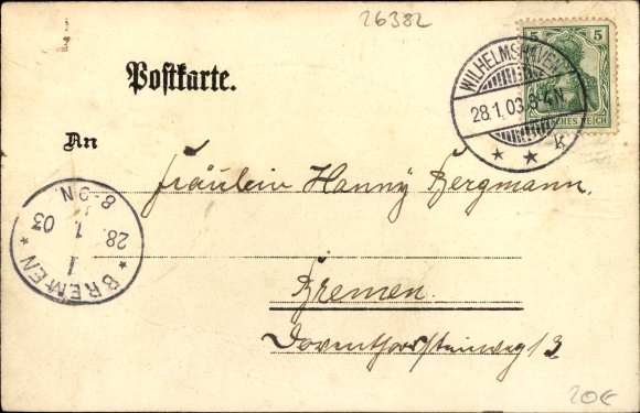 Mint Chromo-Litho Wilhelmshaven in Lower Saxony, German warship SMS Victoria Luise