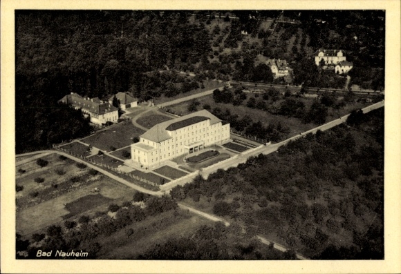 Postcard Bad Nauheim in Hesse, aerial photograph
