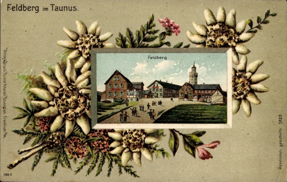 Embossed passepartout PC Niederreifenberg Schmitten im Taunus, Großer Feldberg