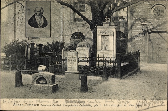 PC Hamburg Altona Ottensen, Friedrich Gottlieb Klopstock, tomb