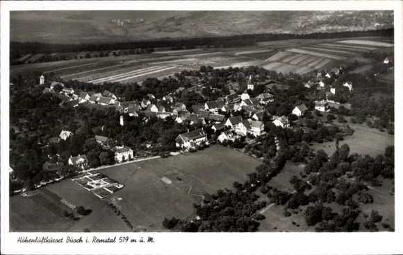 Postcard Busch Wüstenrot in Württemberg, aerial photograph
