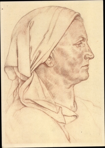 Artist PC Willrich, Wolfgang, forester&#39;s wife from Buchenland, Romania, German blood nobility