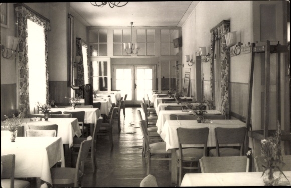 Postcard Masserberg in Thuringia, HO Restaurant Berghof