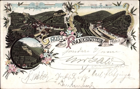 Chromo-Litho Frankenstein in the Palatinate, Rabenfels, general view
