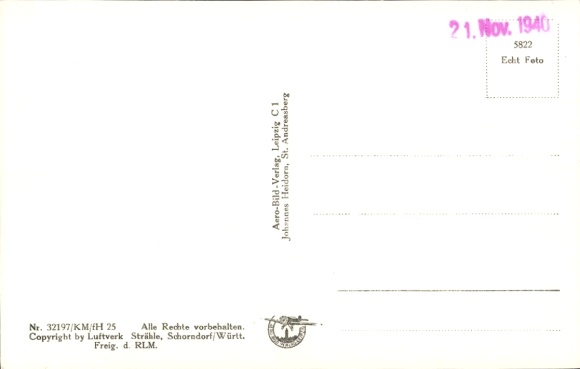 Postcard Sankt Andreasberg Braunlage in the Upper Harz, Andreasheim, aerial photograph
