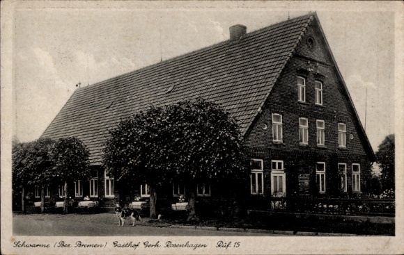Postcard Schwarme in Lower Saxony, guesthouse of Gerh. Rosenhagen