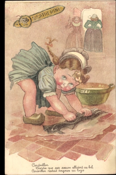 Artysta KP Cendrillon, Kopciuszek czyści podłogę, Ste. Katarzyna