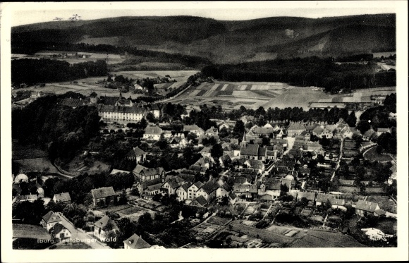 PC Bad Iburg in Lower Saxony, aerial photo, panorama of the place