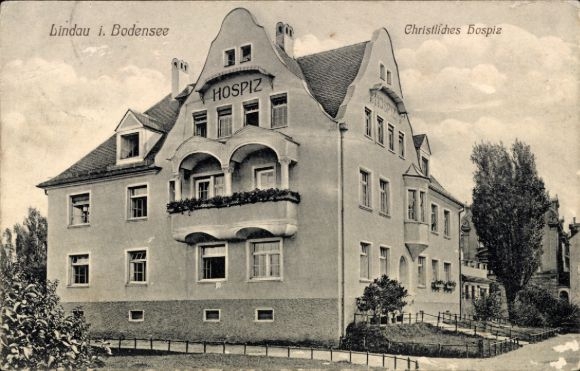 Ak Lindau am Bodensee Schwaben, Christliches Hospiz