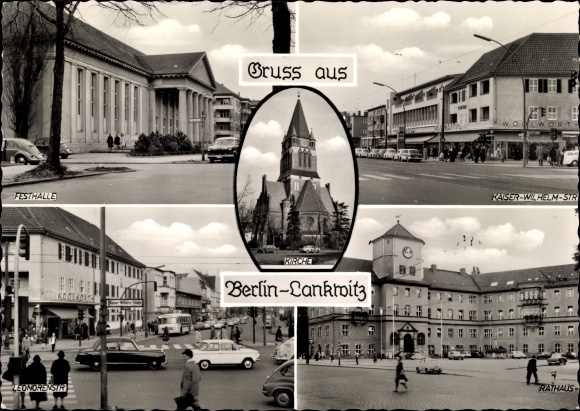 PC Berlin Steglitz Lankwitz, Festhalle, Kaiser Wilhelm Strasse, Leonorenstrasse, City Hall