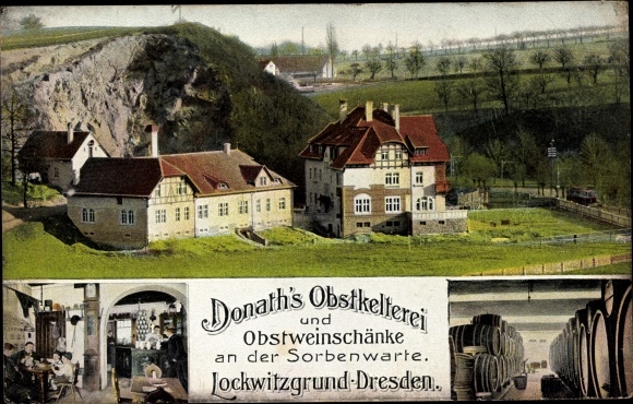 PC Dresden Lockwitz, Lockwitzgrund, Donath&#39;s fruit press, fruit wine tavern