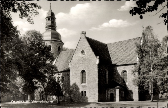 Postcard Zeven in Lower Saxony, St. Viti Church