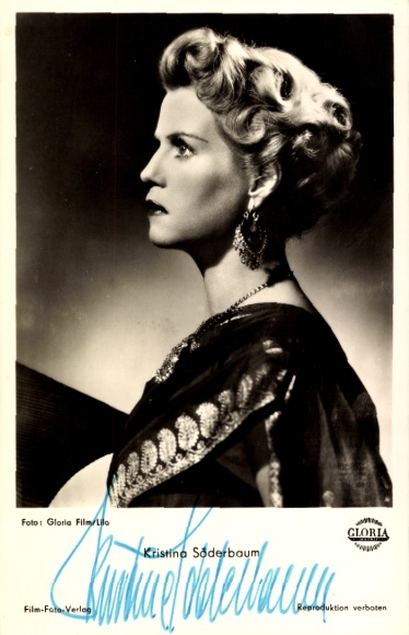 Ak Schauspielerin Kristina Söderbaum, Portrait, Autogramm