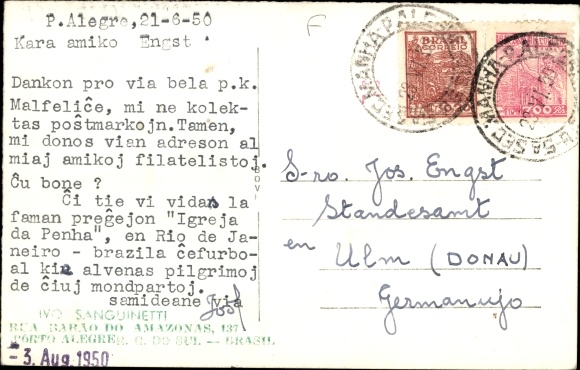 Photo Postcard Rio de Janeiro Brasilien, Nossa Senhora da Penha, Medals