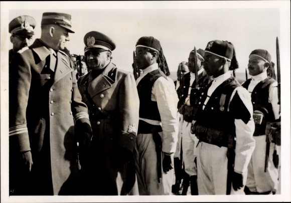 Photo H. Hoffmann, Chief of Staff Lutze visiting the new Italian settlements in Libya, Feb. 1939